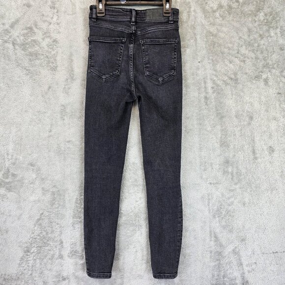 Zara Jeans Womens Size 2 Charcoal Gray Skinny High Rise Join Life Stretch Denim - Picture 8 of 10